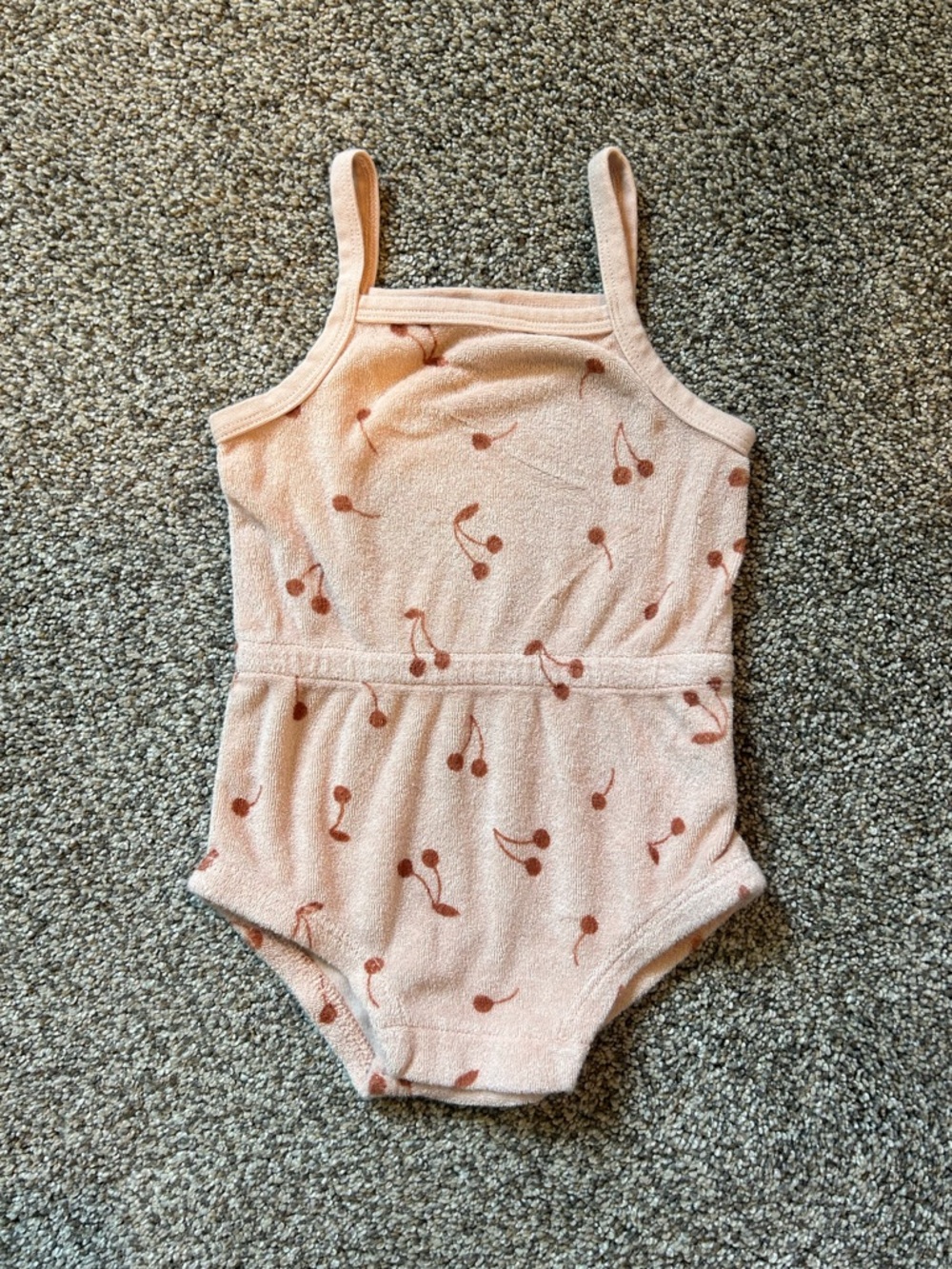 Quincy Mae Cherry Tank Romper